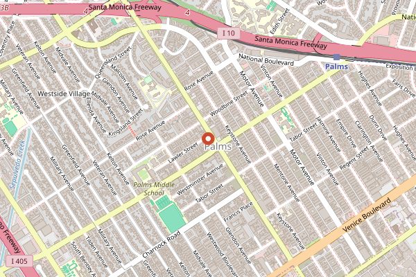 Map showing n/naka in Los Angeles