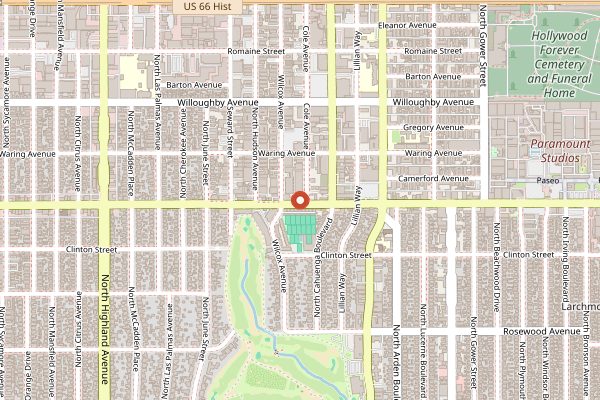 Map showing Providence in Los Angeles