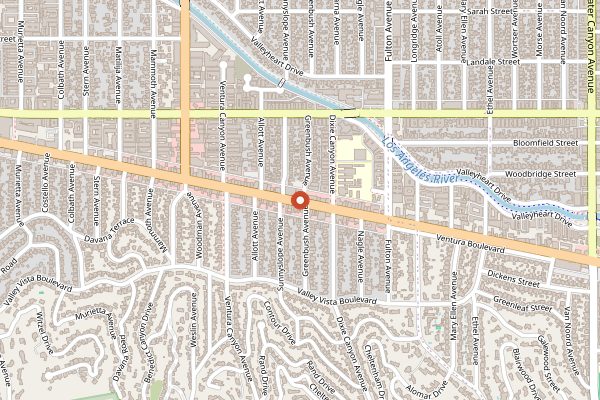 Map showing Sushi Note in Los Angeles