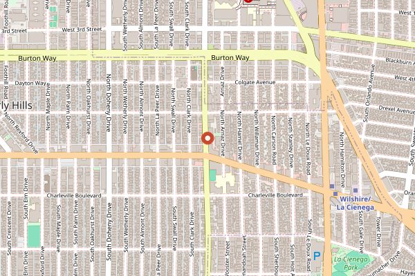 Map showing Sushi Tama in Los Angeles