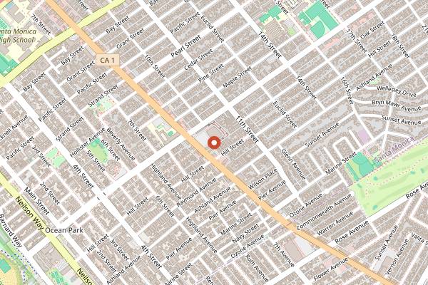 Map showing The Fix on Wheels in Los Angeles
