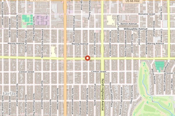 Map showing Domaine LA in Los Angeles