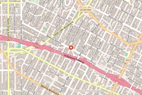 Map showing Psychic Wines in Los Angeles