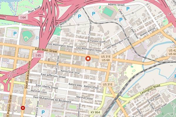 Map showing Biscuit Belly NuLu in Louisville