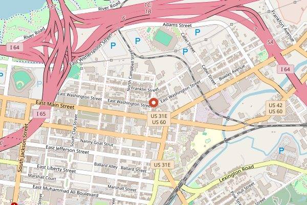 Map showing Naive Kitchen + Bar in Louisville