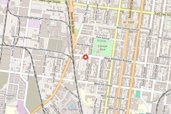 Map showing 610 Magnolia in Louisville