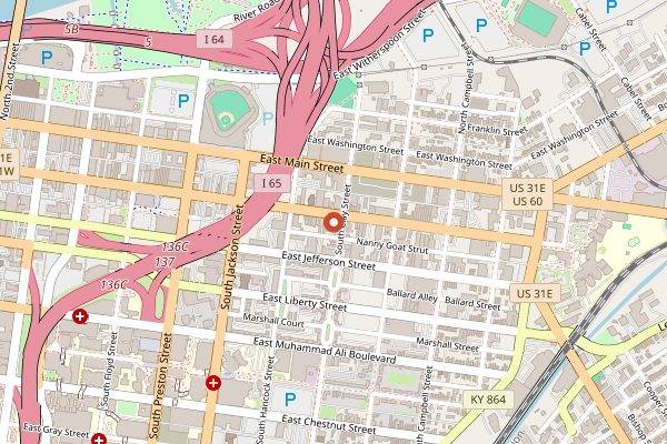 Map showing MeeshMeesh Mediterranean in Louisville