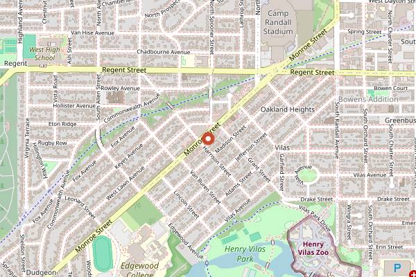 Map showing Bloom Bake Shop in Madison