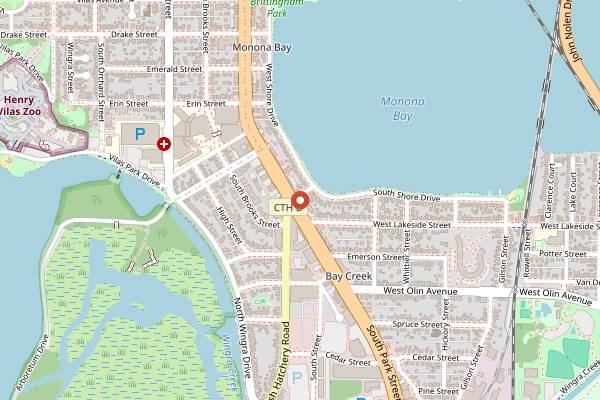 Map showing Barriques Cafe in Madison