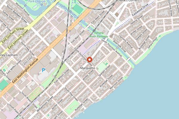 Map showing Cafe Domestique in Madison