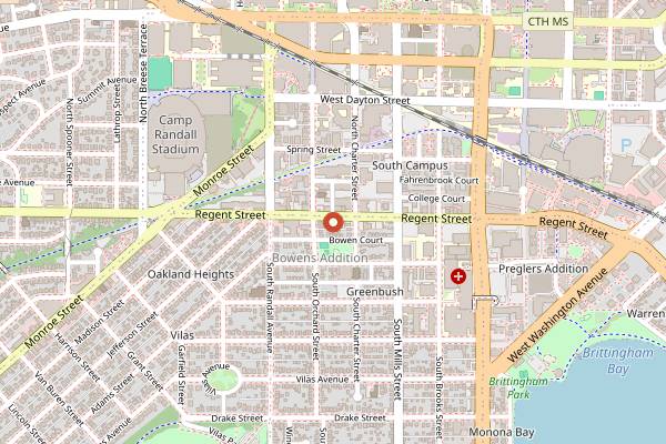 Map showing Indie Coffee in Madison