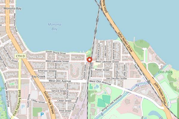 Map showing Lakeside St Coffee House in Madison