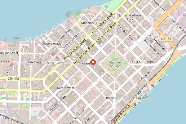 Map showing Michelangelo's Coffee House in Madison
