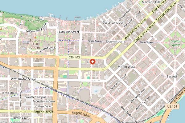 Map showing Dotty Dumpling's Dowry in Madison
