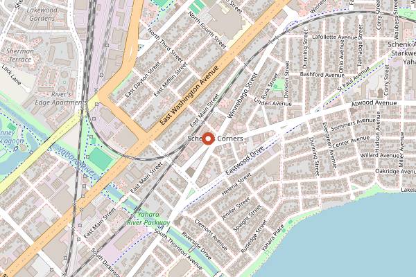 Map showing Green Owl Cafe in Madison