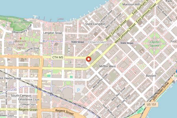 Map showing Madistan in Madison