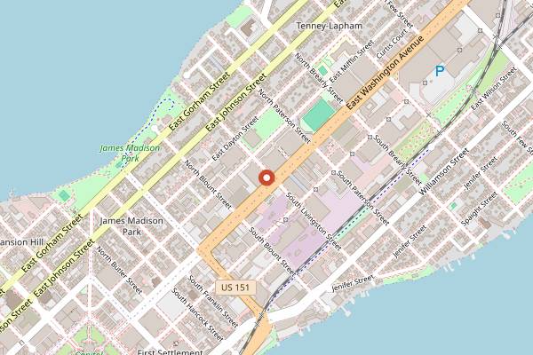 Map showing Salvatore's Tomato Pies in Madison
