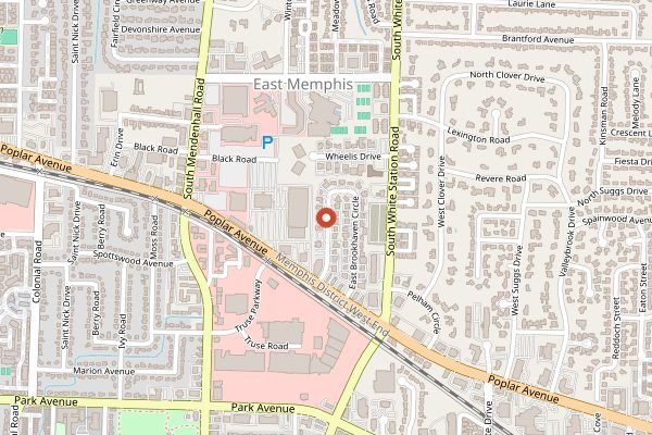 Map showing Hog and Hominy in Memphis