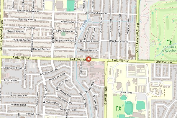 Map showing Pete and Sam's in Memphis