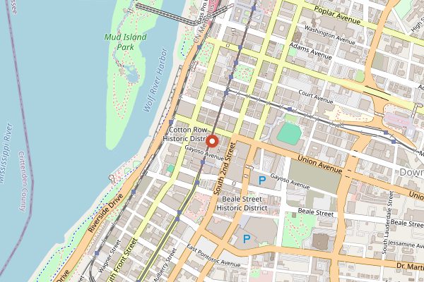 Map showing Sage Restaurant in Memphis