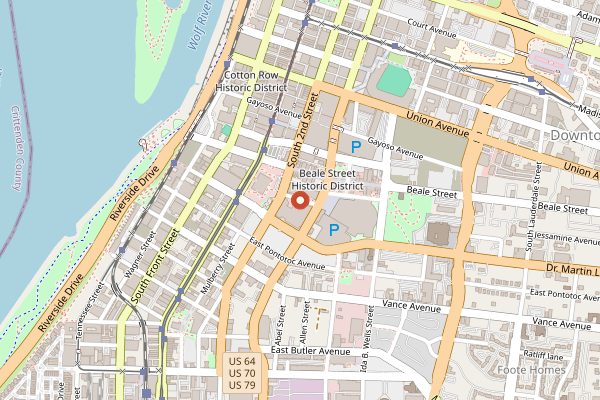 Map showing The Cooking Cottage in Memphis