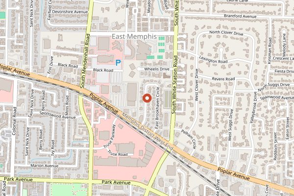 Map showing Dory in Memphis