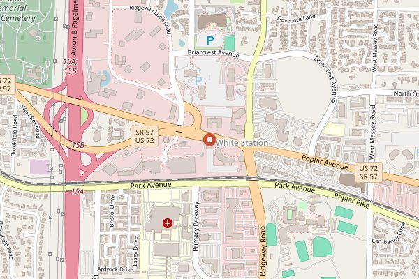 Map showing The Capital Grille in Memphis