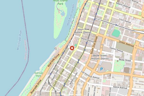 Map showing Memphis Sounds of Soul Food Tour in Memphis
