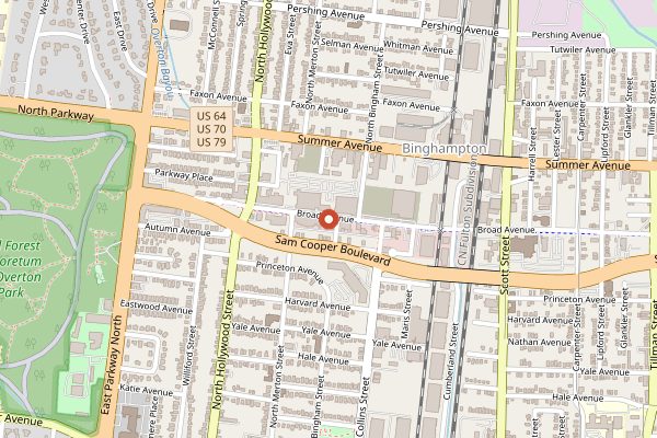Map showing The Cove in Memphis