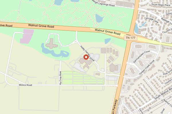 Map showing Agricenter Farmers Market in Memphis