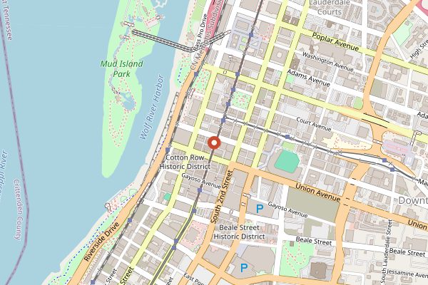 Map showing Maciel's Tortas and Tacos in Memphis
