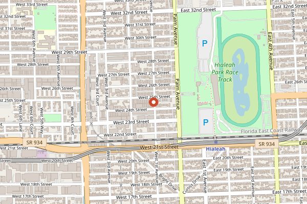 Map showing Tropical Bakery in Miami