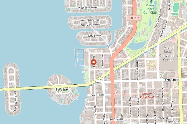 Map showing True Loaf Bakery in Miami