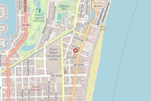 Map showing Sweet Liberty Drinks & Supply Co. in Miami