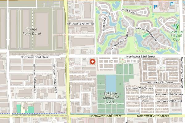 Map showing M.I.A. Beer Company in Miami