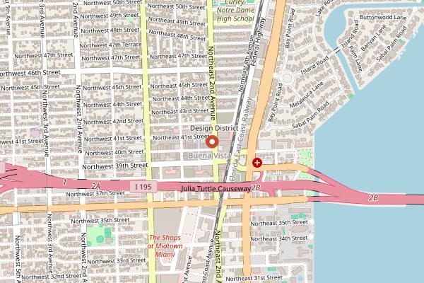 Map showing OTL in Miami