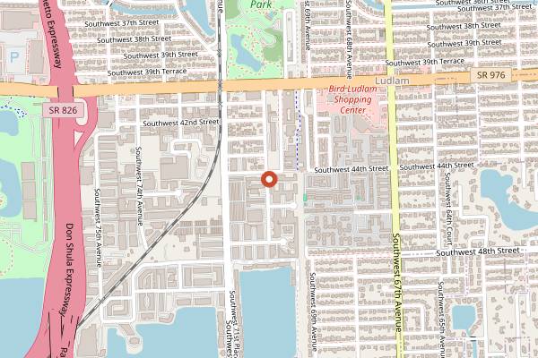 Map showing Per'La Specialty Roasters in Miami