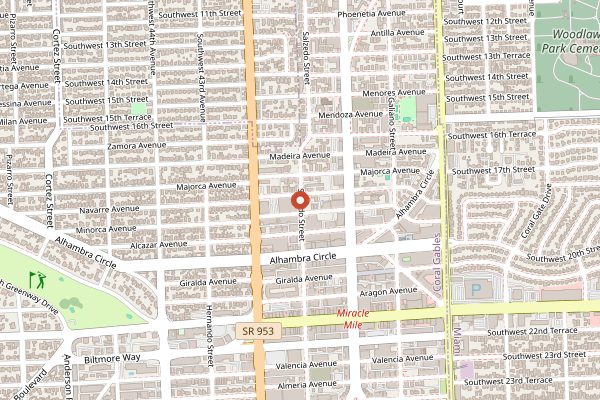 Map showing Bachour in Miami