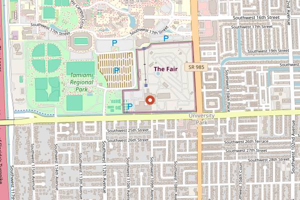Map showing Cuba Nostalgia in Miami