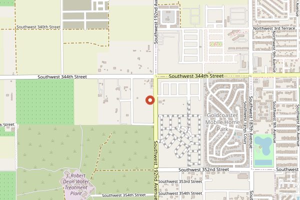 Map showing Robert Is Here Fruit Stand in Miami