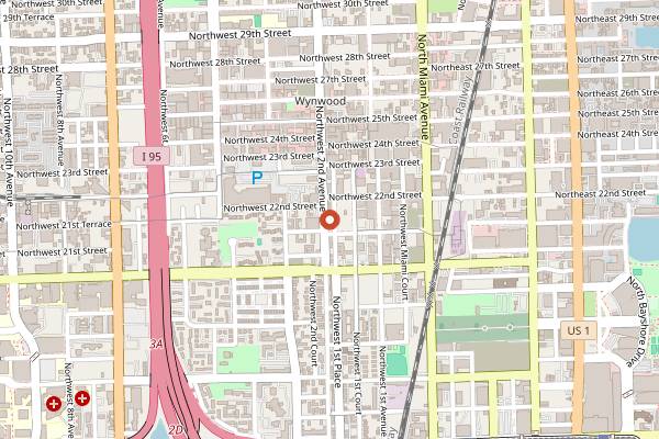Map showing Astra in Miami