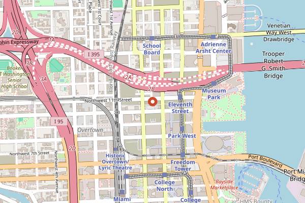 Map showing Floyd Miami in Miami
