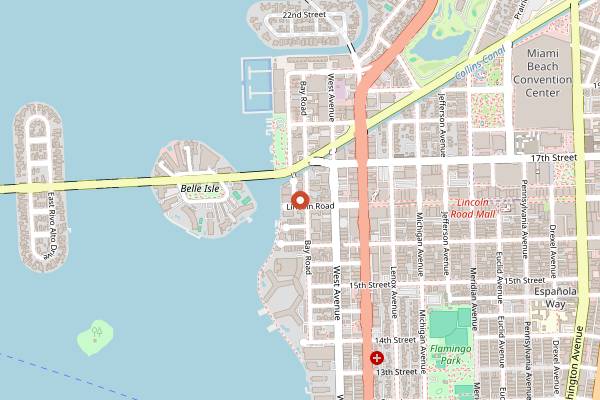 Map showing Bar Gaythering in Miami
