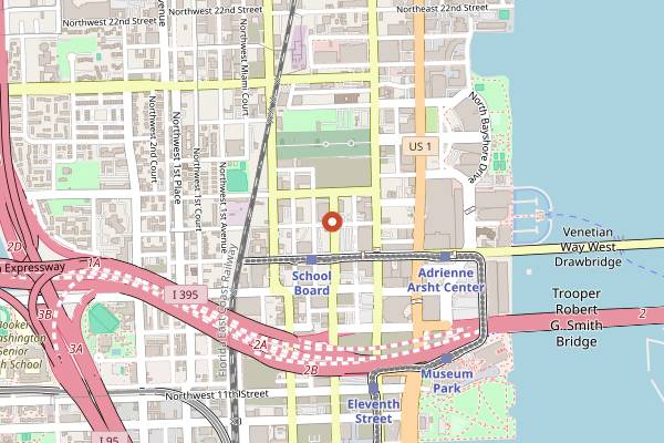 Map showing Kaona Room in Miami
