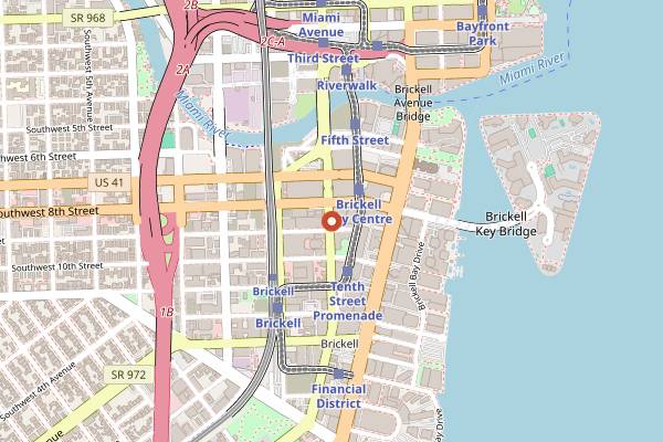 Map showing Kaori Listening Bar in Miami