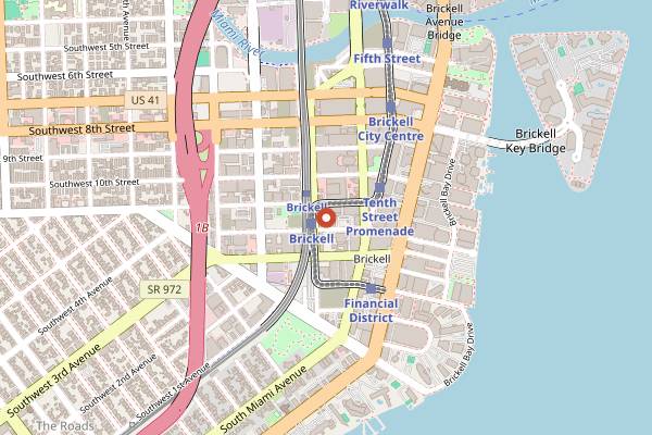 Map showing Sweet Caroline Karaoke Bar in Miami