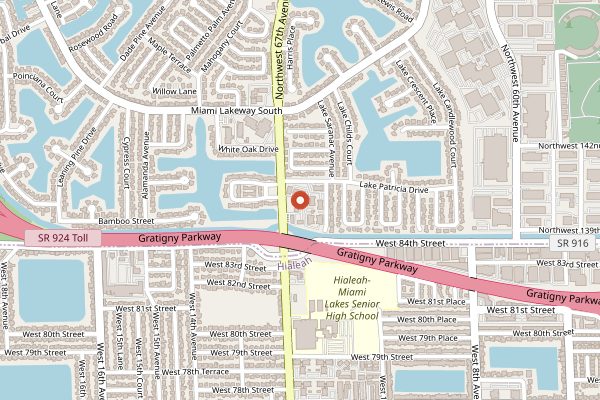 Map showing Vicky Bakery in Miami
