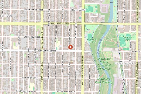 Map showing Foundation Tiki Bar in Milwaukee
