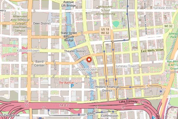 Map showing Safe House in Milwaukee
