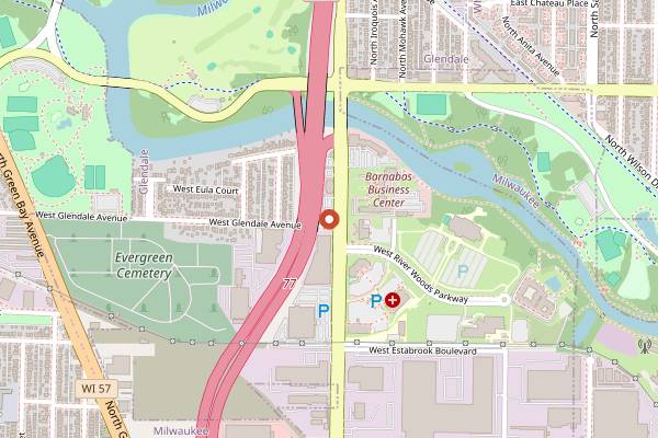 Map showing Solly's Grille in Milwaukee
